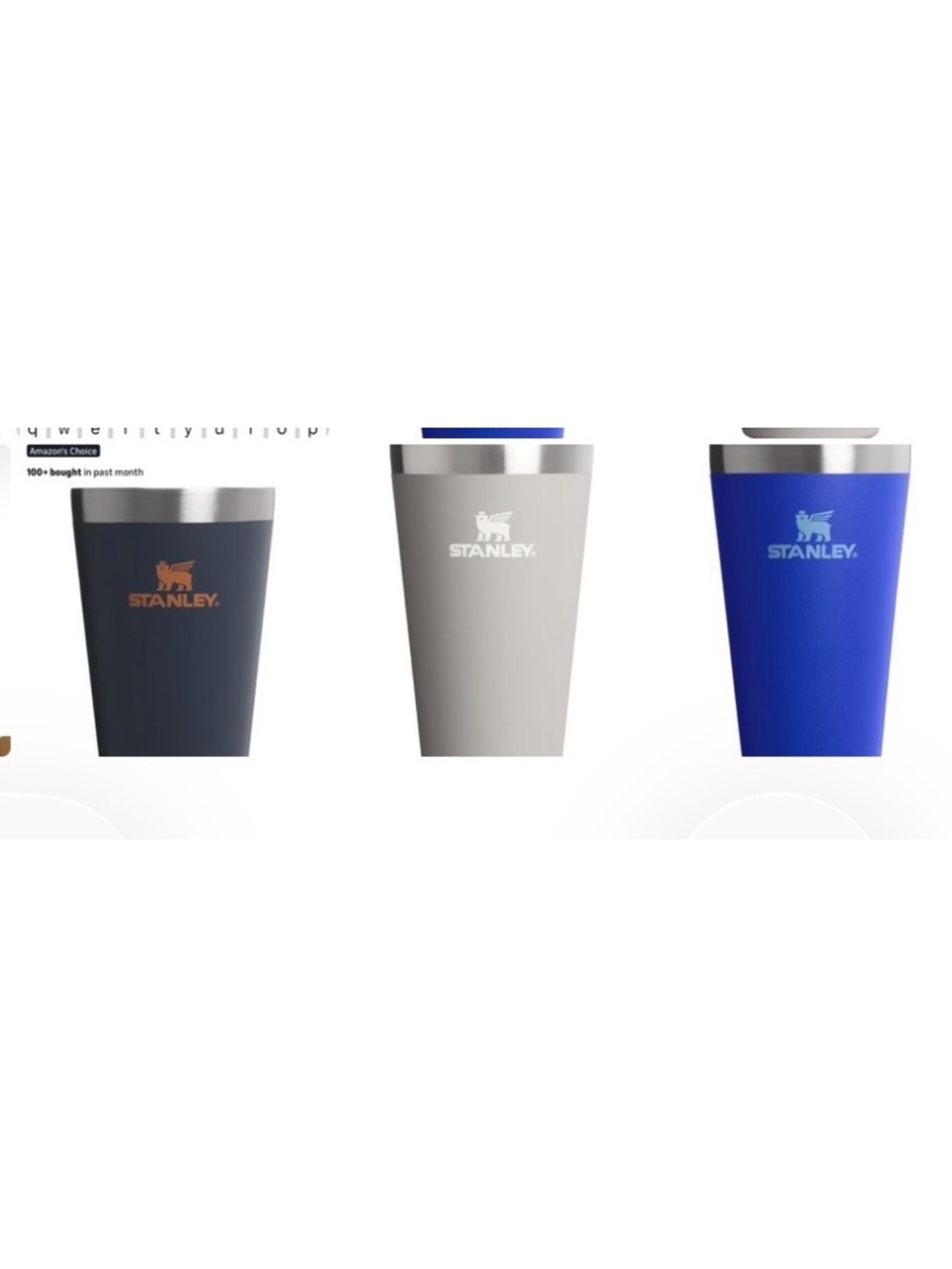 New Stanley Adventure Stacking Tumblers set of 3: cobalt. Ash.Midnight new